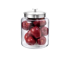 Frasco de Vidrio Transparente con Tapa, Frasco de Vidrio de un Galón para Almacenamiento en la Cocina y Organización de la Lavandería, Recipiente de Vidrio Transparente para Galletas - Product Image 6