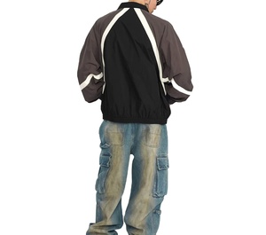Servicio OEM, Artículo Más Vendido, Chaqueta Cortavientos Personalizada con Cremallera Completa, Chaqueta Cortavientos de Alta Calidad para Hombre con Estampado Personalizado - Product Image 4