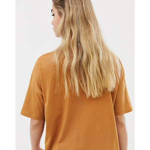 Camiseta Holgada Extra Grande para Mujer, Cuello Redondo, Manga Corta, Transpirable, de Algodón Jersey, Larga, para Todas las Temporadas - Product Image 3