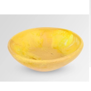 Luxury Modern Polished Resin Durable Salad Bowl with Serving Spoon <b>Set</b> for Party Dining & Home Hotel & Restaurant Use - Product Image 3