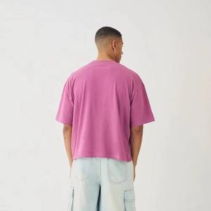 เสื้อยืดผู้ชายใหม่ใส่สบาย ผ้าฝ้าย 100% แขนสั้น ทรงบ็อกซี่ โอเวอร์ไซส์ มีทุกสี ดีไซน์เรียบ สีพื้น - Product Image 3