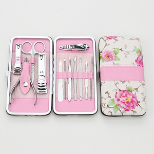 Professional German Stainless Steel Nail Scissors Clipper 7 in 1 Single Spring Luxurious Manicure & <b>Pedicure</b> <b>Set</b> Case - Product Image 3