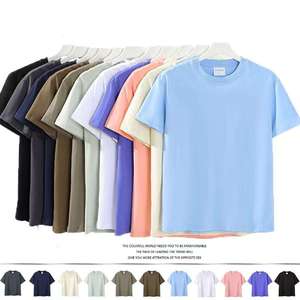 Camiseta Oversize de Algodón para Hombre, Manga Corta, Cuello Redondo, Color Liso, Ajuste Regular, Tejido Liso Teñido - Product Image 5