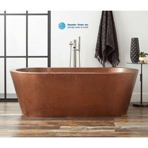 อ่างอาบน้ำทรงรีแบบตั้งพื้น Daystar Trade Classic รุ่น Copper ไม่มีฝาปิด เป็นมิตรกับสิ่งแวดล้อม ทนทาน สำหรับผู้ใหญ่ - Product Image 1
