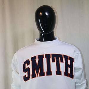 Sudadera SMITH con cuello simulado, 450 GSM, bordado con nombre personalizado, corte holgado, 100% algodón, felpa francesa. - Product Image 1