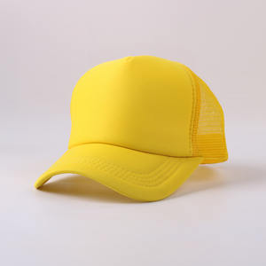 หมวกแก๊ปทรง Trucker แบบ 5 ชิ้นส่วน รุ่น Custom OTTO คุณภาพสูง พร้อมแผ่นโฟมและหนังตกแต่ง  ทรงกลาง  ด้านหลังเป็นตาข่าย - Product Image 1