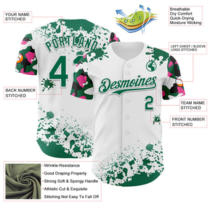 Uniformes de Béisbol Personalizados con su Propio Diseño, Camisetas Deportivas al por Mayor, Impresas, Transpirables, 100% Poliéster, Tela de Malla Bordada - Product Image 4