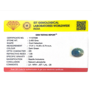 Natural Labradorite Loose Stone Slice 17.5 Carat Certified Wholesale Rough Gemstone - Product Image 4