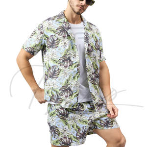 Conjuntos de Camisas Hawaianas de Alta Calidad, Nueva Moda, Casuales para Hombre, Estampadas, de Manga Corta, Camisas y Pantalones Cortos Hawaianos de Verano para Hombre - Product Image 5