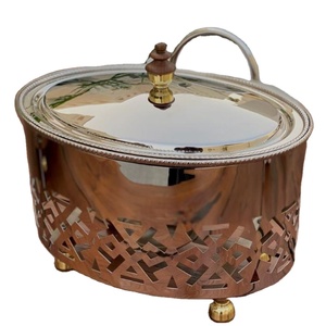 Decoración de mesa de forma ovalada, plato de cazuela para servir comida, diseño atractivo, artículos de comedor, plato de catering al precio más bajo - Product Image 1