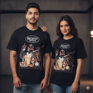 T-shirt court unisexe oversize en tissu épais 220 GSM, streetwear, impression de logo personnalisée, marque privée, faible MOQ - Product Image 5
