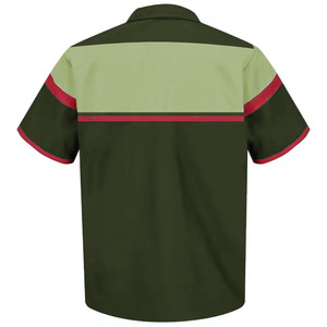 Camisa con botones para reparación de automóviles, uniformes de trabajo con bloques de color, ropa de trabajo, camisas con cuello de algodón, súper suaves y que reducen la irritación. - Product Image 2