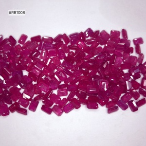 ทับทิมโมซัมบิกทรงแปดเหลี่ยมธรรมชาติ 100% ขนาด 6.00–4.00 มม. (ล็อต) น้ำหนัก 171.72 กะรัต พลอยหลวม เหมาะสำหรับทำสร้อยคอและเครื่องประดับ - Product Image 3