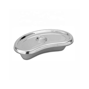 Plateau chirurgical en acier inoxydable allemand de qualité supérieure, en forme de rein, incurvé, manuel, pour usage hospitalier, lot de 3, qualité A+, OEM - Product Image 1