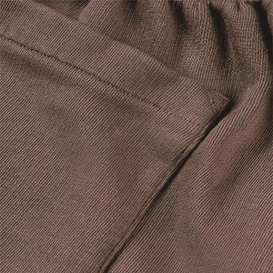 กางเกงขาสั้นสำหรับปั่นจักรยานราคาประหยัด เอวสูง เหมาะสำหรับออกกำลังกาย ฟิตเนส โยคะ สำหรับผู้หญิง ผ้าฝ้ายผสมขนแกะ 100% - Product Image 4