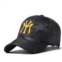Casquettes de baseball à 6 panneaux brodées à la main pour hommes de l'industrie tendance - 100% coton respirant imperméable Quatre saisons décontracté sport