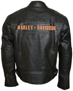 Vintage Cruiser Off-road Racing Motorcycle <b>Jacket</b> Summer Long Sleeved Leather Classic Heavy Duty Moisture-wicking - Product Image 6