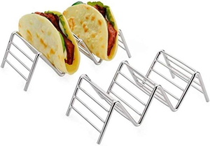 Direct Factory Sale Customized Logo Wavy Shape Stainless Steel Taco Tray Holder Pancake <b>Rack</b> Dishwasher Safe Hot Selling Parties - Product Image 2