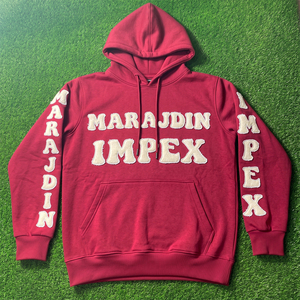 Sudadera con Capucha Personalizada con Parche de Chenilla, Estilo Urbano para Hombre, Tejido Grueso de Algodón con Estampado Digital, Corte Regular - Product Image 2