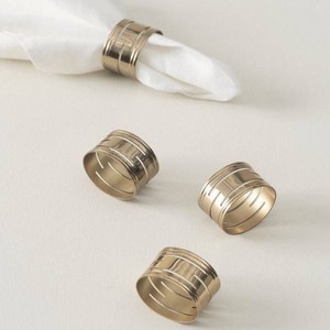 Wholesale Aluminum Napkin Rings for <b>Wedding</b> & Party Luxury Gold Eco-Friendly Best Quality Table Decor Napkin <b>Tissue</b> Holders - Product Image 6