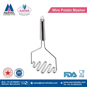 Machacador de Papas Ergonómico de Acero Inoxidable de Primera Calidad, Herramienta de Metal - Product Image 2