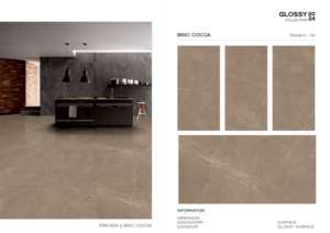 Azulejo de Porcelana Moderno de Gran Formato con Aspecto de Piedra, Brillante, 600x1200, Superficie Pulida, para Pared y Suelo, Interior y Exterior Modernos - Product Image 3