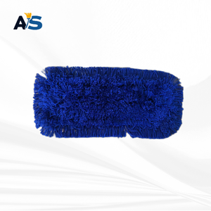 A&S Durable 5x16 Blue Dust Mop with Synthetic Acrylic Fibers Cut-End Design and Royal Blue Backing for Multi-Floor Cleaning - Product Image 2