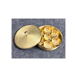 Ensemble de bols en laiton faits à la main avec des sculptures, design moderne pour les cadeaux de mariage et d'anniversaire et la décoration de la maison - Product Image 2