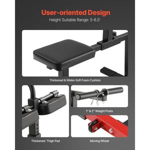 Máquina de Ejercicios para Pantorrillas con Capacidad de 440 LBS, Sistema de Gimnasio en Casa para Entrenamiento de Piernas - Product Image 4