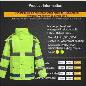 Winter Warm Fleece Custom Logo Construction Hi Vis Work Hoodie Workwear <b>Worker</b> Coat High Visibility Reflective Safety <b>Jacket</b> - Product Image 2