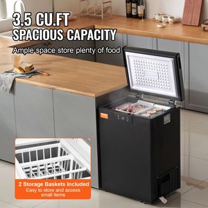 Congelatore orizzontale compatto da 63 L (2,22 Cu.ft) con apertura superiore e 2 cestelli rimovibili - Product Image 3