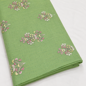 High Quality Malty Embroidery Fabric Polyester Georgette Mesh Lace Fabric for Bridal Wear Home Textile and Garments - Product Image 2