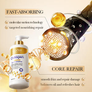 Shampooing SADOER à la <span class=keywords><strong>protéine</strong></span> de collagène pour cheveux abîmés, nettoyant en profondeur, lissant, hydratant, réparateur, anti-pelliculaire, anti-démangeaisons, 500 ml - Product Image 6