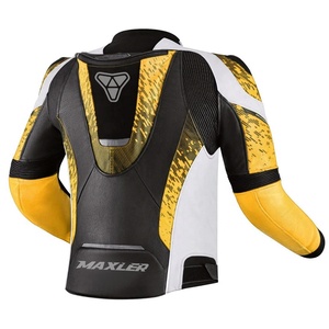 Veste de moto en cuir rétro pour homme CE Arrmor avec coussinets amovibles Veste de motard durable pour les courses de tourisme et la conduite de rue - Product Image 3