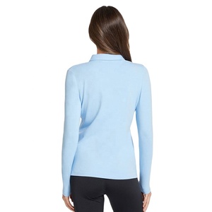 Polo de mujer con logotipo personalizado de estilo clásico a la moda, Polo de algodón de ajuste informal de manga corta de alta calidad a bajo precio para uso diario - Product Image 4