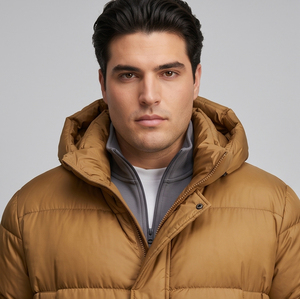 Veste longue matelassée épaisse et chaude pour homme, grande taille, style décontracté, fermeture éclair, coupe ample - Product Image 5