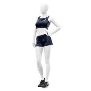 Conjunto Deportivo de 2 Piezas para Mujer, Top Deportivo y Pantalones Cortos, Ropa Deportiva para Yoga, Gimnasio, Ejercicio, Secado Rápido, Venta al Por Mayor Personalizada - Product Image 2