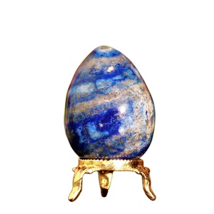 Lapis Lazuli Cristal Oeufs Naturel Pierre Précieuse Polie Oeuf Pierre De Guérison Décor En Vrac En Gros Disponible - Product Image 1