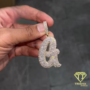 Iced Out Luxury " G " Letter Pendant For Men Custom Hip Hop <b>Necklace</b> Bling Jewelry <b>Initial</b> Rapper Streetwear Fashion Statement - Product Image 2