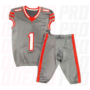 Custom Youth Team American Football Wear Wholesale Sublimation Blank Tackle Twill American Football Uniform Practice Jersey <b>Set</b> - Product Image 4