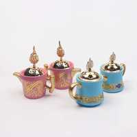 Brûleur de Bakhoor de luxe en calligraphie arabe, porte-encens en métal pour Oud, Mabkhara moderne pour la décoration du Ramadan et cadeau islamique pour Majlis