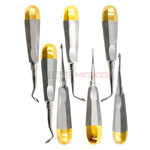 Ensemble de 7 élévateurs dentaires Bernard, pointe en forme de pelle, manche concave, instruments chirurgicaux pour extraction, certifiés CE - Product Image 3