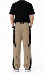 <b>Men's</b> Black Sweatpants <b>White</b> Side Stripe Elastic Waist Drawstring Casual <b>Joggers</b> Breathable Lightweight Polyester Straight Flat - Product Image 2