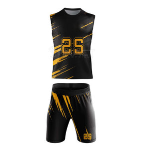Uniforme 7v7 de haute qualité en tissu polyester respirant, avec couleur et logo personnalisables disponibles - Product Image 2