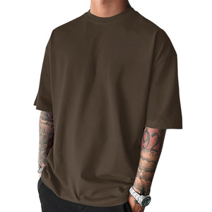 T-shirt personnalisé avec logo imprimé pour hommes, vierge, épais, style streetwear, à manches courtes, vente en gros - Product Image 3