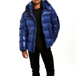 Wholesale <b>Men</b> <b>Long</b> Polyester Bubble <b>Jacket</b> Quick Dry Windproof Winter Puffer Coat Custom Logo Direct Supplier - Product Image 6