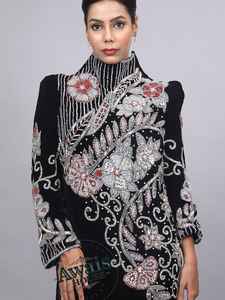 Vestido Abaya Importado de Terciopelo con Lentejuelas de Cristal y Cuentas, Largo hasta el Suelo, Manga Larga, Estilo Sencillo y Discreto, Silueta en A, con Sujetador Incorporado - Product Image 6