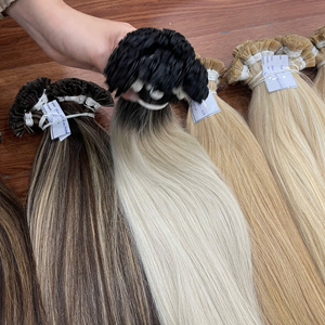 Extensiones de cabello humano con punta de queratina, punta plana, punta en U, alta calidad, listas para enviar, cabello liso natural. - Product Image 4
