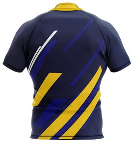 Ensembles d'uniformes de rugby en polyester imprimés par transfert thermique, personnalisés, confortables et respirants, grandes tailles, collection 2026, vente en gros, Front League - Product Image 6
