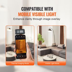 Telecamera Termica Android con Risoluzione Display 640x480, Termocamera a Infrarossi 256x192, Frequenza di Aggiornamento 25Hz, Imager Visivo - Product Image 5
